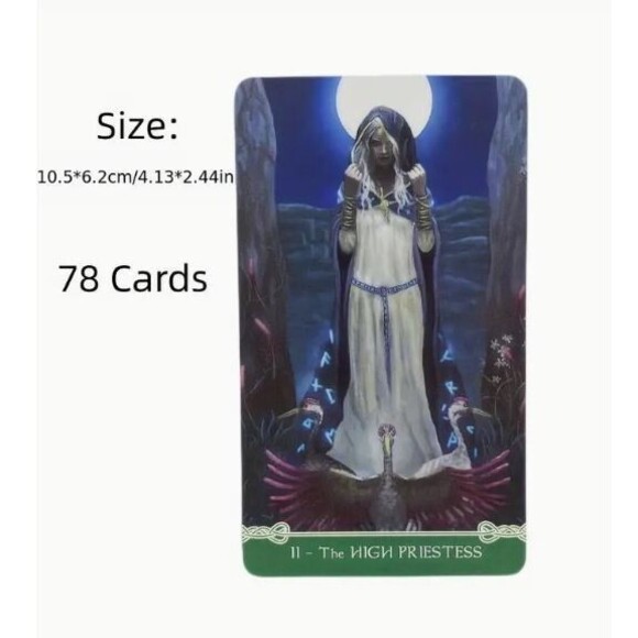 Celtic Themed Tarot Deck 78 Cards Mystic Oracle Divination English Edition - Picture 3 of 5